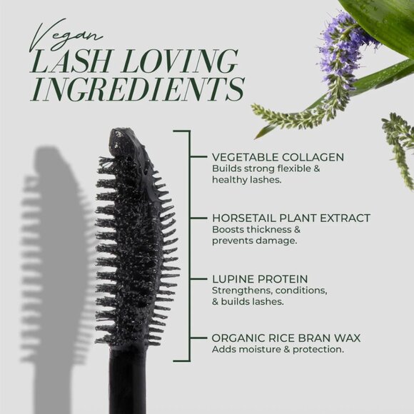 Fitglow Beauty Vegan Good Lash+ Mascara in Black OR Rich Navy NIB - Picture 2 of 6